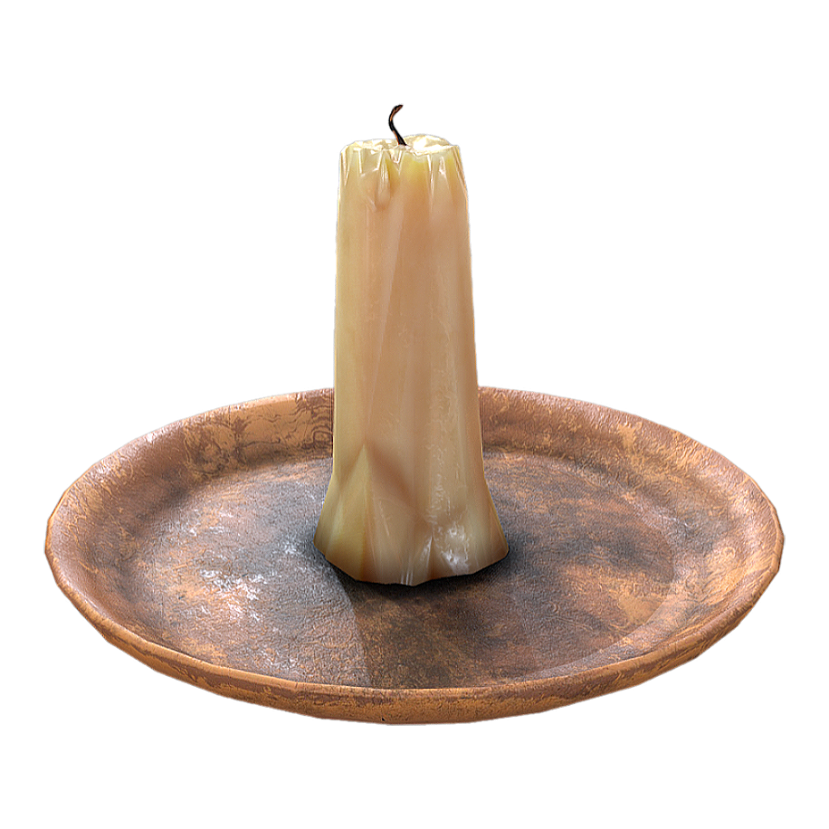 Copper Candlesticks and Candles